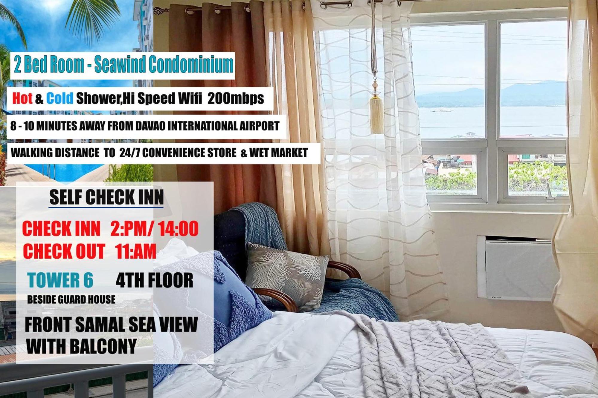 4Th Floor - Sea View Of Seawind Condominium Davao City Eksteriør billede